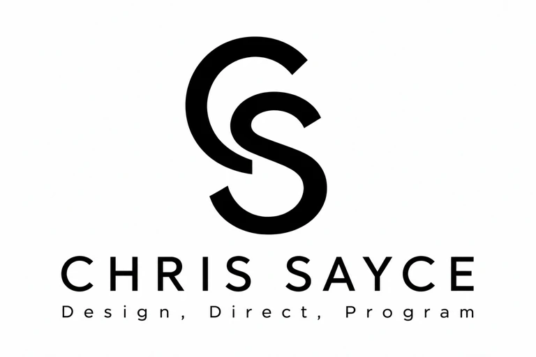 Chris Sayce. Design, Direct, Program.
